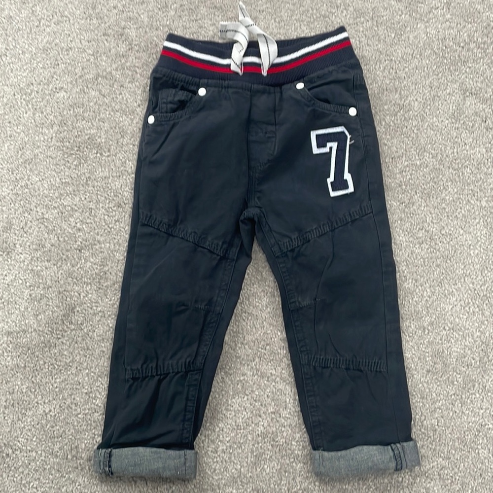 Toddler Boys Blue Gray Pants 1.5-2 Years, NWT